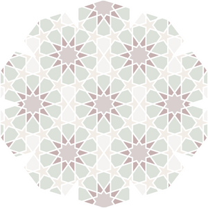 'Alhambra' - Aufkleber für das MacBook mit Islamic Pattern - minty bouquet